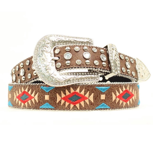 Blazin Roxx Accessories - NWT Blazin Roxx Southwest Stitch diamond belt XL